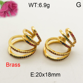 Fashion Brass Earrings  F3E401625bhva-L002