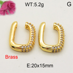 Fashion Brass Earrings  F3E401630vbmb-L002