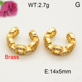 Fashion Brass Earrings  F3E401632vbll-L002