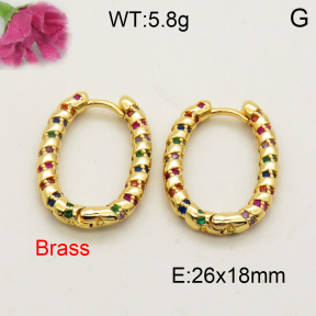 Fashion Brass Earrings  F3E401634vhha-L002