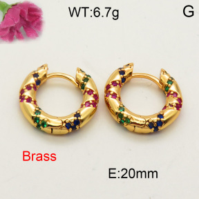 Fashion Brass Earrings  F3E401635vbpb-L002