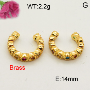 Fashion Brass Earrings  F3E401641ablb-L002