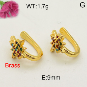 Fashion Brass Earrings  F3E401647aakl-L002
