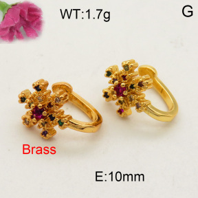 Fashion Brass Earrings  F3E401650ablb-L002