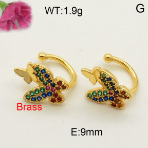 Fashion Brass Earrings  F3E401655ablb-L002