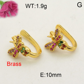 Fashion Brass Earrings  F3E401659ablb-L002