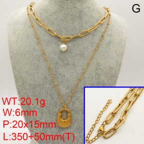 Shell Pearl Necklace  FN0000926bhbl-900