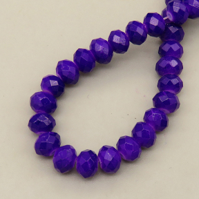Glass Beads,Flat Bead,Faceted,Dyed,Royal Blue Purple,10 strands/package,2mm,(44cm),17",about 190 pcs / strand,Hole:0.8mm,about 4.5g/strand  XBG00500aaho-L021