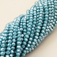 Glass Beads,Flat Bead,Faceted,Dyed,AB Ink Blue,10 strands/package,2mm,(44cm),17",about 190 pcs/strand,Hole:0.8mm,about 4.5g/strand  XBG00534vaia-L021