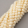 Glass Beads,Flat Bead,Faceted,Dyed,AB Beige,10 strands/package,2mm,(44cm),17",about 190 pcs/strand,Hole:0.8mm,about 4.5g/strand  XBG00540vaia-L021