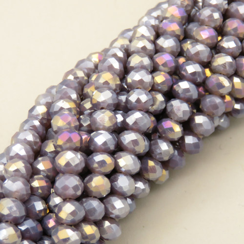 Glass Beads,Flat Bead,Faceted,Dyed,AB Deep Purple,10 strands/package,2mm,(44cm),17",about 190 pcs/strand,Hole:0.8mm,about 4.5g/strand  XBG00548vaia-L021