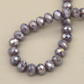 Glass Beads,Flat Bead,Faceted,Dyed,AB Deep Purple,10 strands/package,2mm,(44cm),17",about 190 pcs/strand,Hole:0.8mm,about 4.5g/strand  XBG00548vaia-L021