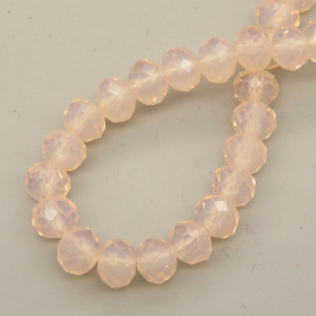 Glass Beads,Flat Bead,Faceted,Dyed,Pink,10 strands/package,2mm,(44cm),17",about 190 pcs/strand,Hole:0.8mm,about 4.5g/strand  XBG00554vaia-L021