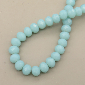 Glass Beads,Flat Bead,Faceted,Dyed,Sky Blue,10 strands/package,2mm,(44cm),17",about 190 pcs/strand,Hole:0.8mm,about 4.5g/strand  XBG00560vaia-L021