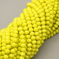 Glass Beads,Flat Bead,Faceted,Dyed,Light Yellow,10 strands/package,2mm,(44cm),17",about 190 pcs/strand,Hole:0.8mm,about 4.5g/strand  XBG00562vaia-L021