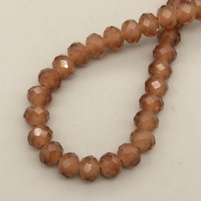 Glass Beads,Flat Bead,Faceted,Dyed,Dark Brown,10 strands/package,2mm,(44cm),17",about 190 pcs/strand,Hole:0.8mm,about 4.5g/strand  XBG00568vaia-L021