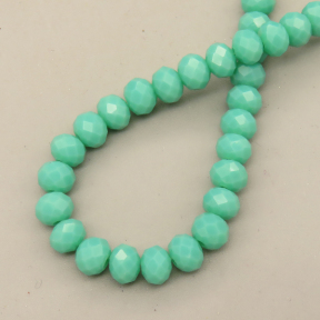 Glass Beads,Flat Bead,Faceted,Dyed,Cyan,10 strands/package,2mm,(44cm),17",about 190 pcs/strand,Hole:0.8mm,about 4.5g/strand  XBG00574vaia-L021