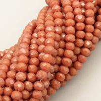Glass Beads,Flat Bead,Faceted,Dyed,Brown,10 strands/package,2mm,(44cm),17",about 190 pcs/strand,Hole:0.8mm,about 4.5g/strand  XBG00610vaia-L021