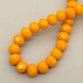 Glass Beads,Flat Bead,Faceted,Dyed,Orange,10 strands/package,2mm,(44cm),17",about 190 pcs/strand,Hole:0.8mm,about 4.5g/strand  XBG00612vaia-L021