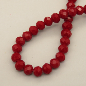 Glass Beads,Flat Bead,Faceted,Dyed,Wine Red,10 strands/package,2mm,(44cm),17",about 190 pcs/strand,Hole:0.8mm,about 4.5g/strand  XBG00634vaia-L021