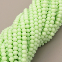 Glass Beads,Flat Bead,Faceted,Dyed,Light Apple Green,10 strands/package,2mm,(44cm),17",about 190 pcs/strand,Hole:0.8mm,about 4.5g/strand  XBG00652vaia-L021