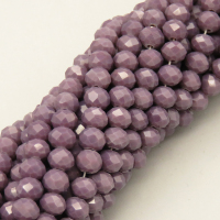 Glass Beads,Flat Bead,Faceted,Dyed,Purple,10 strands/package,2mm,(44cm),17",about 190 pcs/strand,Hole:0.8mm,about 4.5g/strand  XBG00658vaia-L021