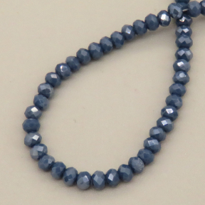 Glass Beads,Flat Bead,Faceted,Dyed,AB Royal Blue,10 strands/package,2mm,(44cm),17",about 190 pcs/strand,Hole:0.8mm,about 4.5g/strand  XBG00688vaia-L021