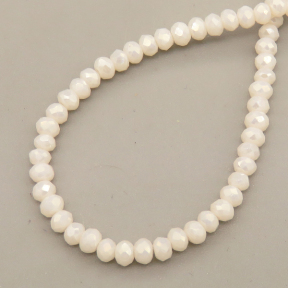 Glass Beads,Flat Bead,Faceted,Dyed,AB Pink White,10 strands/package,2mm,(44cm),17",about 190 pcs/strand,Hole:0.8mm,about 4.5g/strand  XBG00698vaia-L021