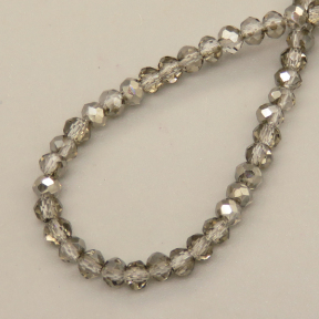 Glass Beads,Flat Bead,Faceted,Dyed,AB Transparent Grey,10 strands/package,2mm,(44cm),17",about 190 pcs / strand,Hole:0.8mm,about 4.5g/strand  XBG00700aaho-L021
