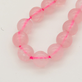 Natural Cuarzo Rosa,Round,Pink,6mm,Hole:0.8mm,about  63 pcs/strand,about 22 g/strand,5 strands/package,15"(38cm),XBGB00004aakl-L001