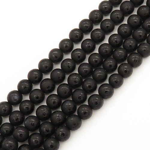 Natural Agate,Drawing on Surface, Frosted,Round,Black,Dyed,6mm,Hole:0.8mm,about  63 pcs/strand,about 22 g/strand,5 strands/package,15"(38cm),XBGB00037vbnb-L001