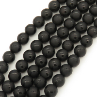Natural Agate,Drawing on Surface, Frosted,Round,Black,Dyed,6mm,Hole:0.8mm,about  63 pcs/strand,about 22 g/strand,5 strands/package,15"(38cm),XBGB00040vbnb-L001