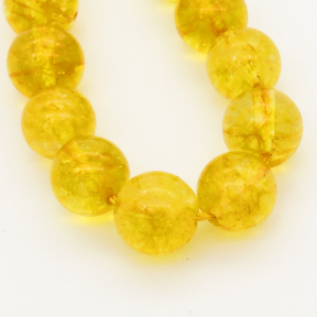 Natural Crystal,Round,Gold Yellow,Dyed,6mm,Hole:0.8mm,about  63 pcs/strand,about 22 g/strand,5 strands/package,15"(38cm),XBGB00070ahjb-L001