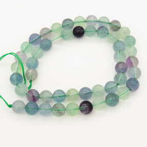 Natural Fluorite,Round,Mixed Color,6mm,Hole:0.8mm,about  63 pcs/strand,about 22 g/strand,5 strands/package,15"(38cm),XBGB00073ahjb-L001