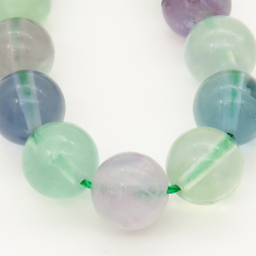 Natural Fluorite,Round,Mixed Color,6mm,Hole:0.8mm,about  63 pcs/strand,about 22 g/strand,5 strands/package,15"(38cm),XBGB00073ahjb-L001