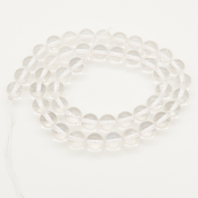 Natural Crystal,Round,Clear White,6mm,Hole:0.8mm,about  63 pcs/strand,about 22 g/strand,5 strands/package,15"(38cm),XBGB00085ahjb-L001