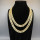 18 inches Grade 2A white  zirconia and copper Hiphop Diamond Miami Cuban Link Chain,18K Golden Plating,L:450mm, W:12mm,about 105g/pc,1 pc/package,HHP00074hklb-905