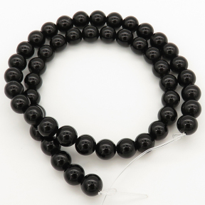 Natural Agate,Round,Black,Dyed,6mm,Hole:0.8mm,about 63pcs/strand,about 22 g/strand,5 strands/package,15"(38cm),XBGB00097baka-L001