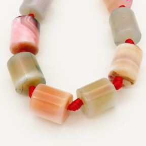 Natural Agate,cylinder,Colorful,Dyed,10x12mm,Hole:1mm,about 25pcs/strand,about 55g/strand,5 strands/package,15"(39cm),XBGB00181ahlv-L001