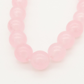 Natural Malay Jade,Round,Pink,Dyed,6mm,Hole:0.8mm,about 63pcs/strand,about 22 g/strand,5 strands/package,15"(38cm),XBGB00199baka-L001