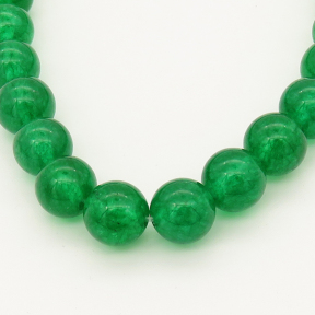 Natural Malay Jade,Round,Grass green,Dyed,6mm,Hole:0.8mm,about 63pcs/strand,about 22 g/strand,5 strands/package,15"(38cm),XBGB00205baka-L001
