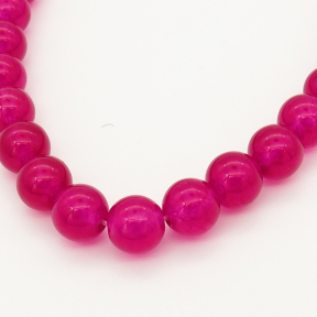 Natural Malay Jade,Round,Rose red,Dyed,6mm,Hole:0.8mm,about 63pcs/strand,about 22 g/strand,5 strands/package,15"(38cm),XBGB00210baka-L001