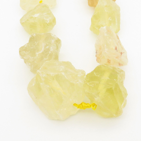 Raw Rough Natural Lemon Quartz,Irregular Nuggets,Yellow,14~38mm,Hole: 2mm,about 16pcs/strand,about 180 g/strand,2 strands/package,16"(42cm),XBGB00265aivb-L001