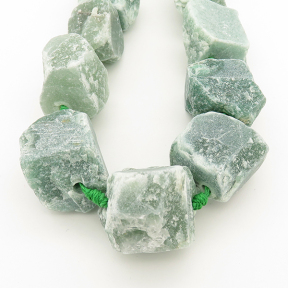 Natural Green Aventurine,Irregular Nuggets,Green,14~38mm,Hole: 2mm,about 16pcs/strand,about 230 g/strand,2 strands/package,16"(42cm),XBGB00289aivb-L001