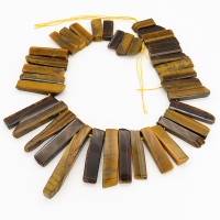 Natural Tiger Eye,Nuggets,Brown,8x25~12x53mm,Hole: 2mm,about 37pcs/strand,about 235 g/strand,2 strands/package,15"(38cm),XBGB00331vila-L001