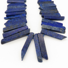 Natural Lapis Lazuli,Nuggets,Royal blue,8x25~12x53mm,Hole: 2mm,about 42pcs/strand,about 300 g/strand,2 strands/package,15"(38cm),XBGB00339vila-L001