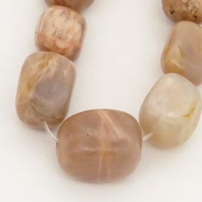 Natural Sunstone,Irregular Cuboid,Brown gray,12x15~15x20mm,Hole: 1mm,about 22pcs/strand,about 110 g/strand,2 strands/package,15"(38cm),XBGB00460vablb-L001