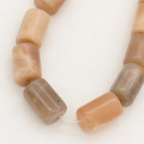 Natural Sunstone,Column,Brown gray,8x12mm,Hole: 1mm,about 33pcs/strand,about 50 g/strand,2 strands/package,15"(38cm),XBGB00462vablb-L001