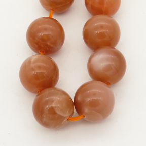 Natural Sunstone,Round,Brown gray,6mm,Hole: 0.8mm,about 63pcs/strand,about 22 g/strand,2 strands/package,15"(38cm),XBGB00470aijb-L001