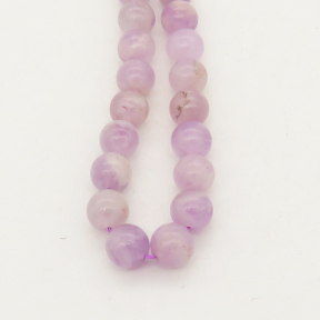 Natural Purple Jade,Round,Purple,8mm,Hole: 1mm,about 47pcs/strand,about 36 g/strand,5 strands/package,15"(38cm),XBGB00478vablb-L001
